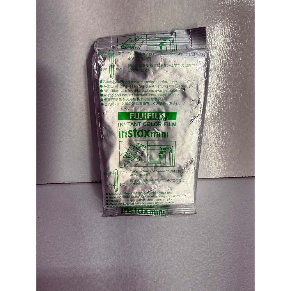 Fujifilm Instax Mini Instant Color Film Single Pack Sealed Foil 10 Exposures